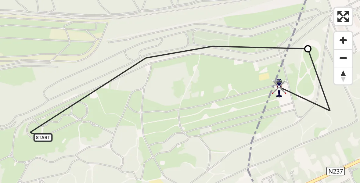 Vluchtroute Politiehelikopter Soest - Amersfoort, 08 oktober 2026, 18:26