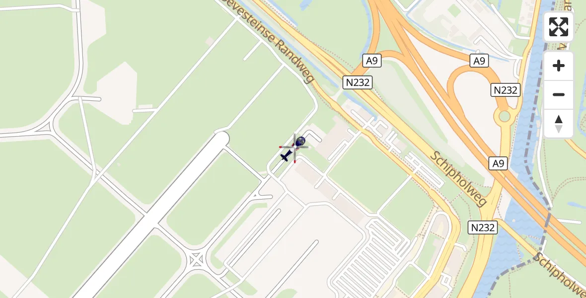 Vluchtroute Politiehelikopter Amsterdam Vliegveld Schiphol - Amsterdam Vliegveld Schiphol, 08 oktober 2026, 19:38