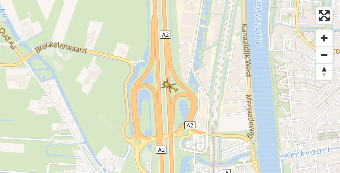 Vluchtroute Traumahelikopter Breukelen - Breukelen, 10 oktober 2026, 10:23