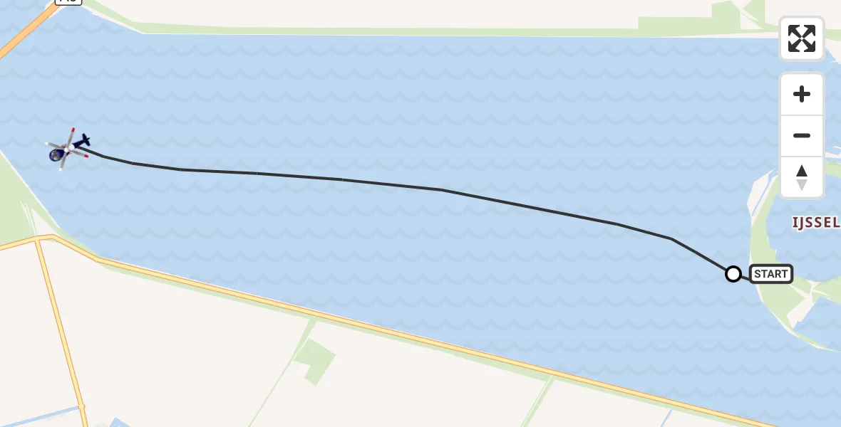 Vluchtroute Politiehelikopter Keteloog Helipad - Ketelmeer, 11 oktober 2026, 14:47