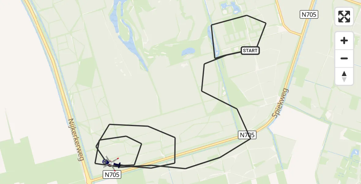 Vluchtroute Politiehelikopter Zeewolde - Zeewolde, 13 oktober 2026, 14:10