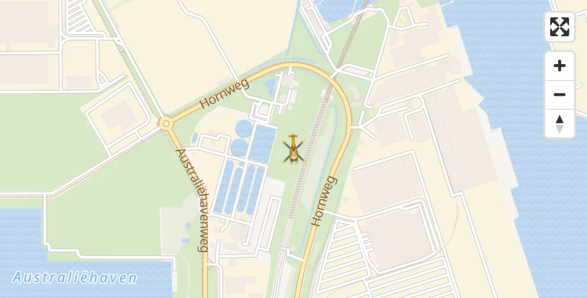 Vluchtroute Traumahelikopter Amsterdam Heliport - Amsterdam Heliport, 15 oktober 2026, 09:36