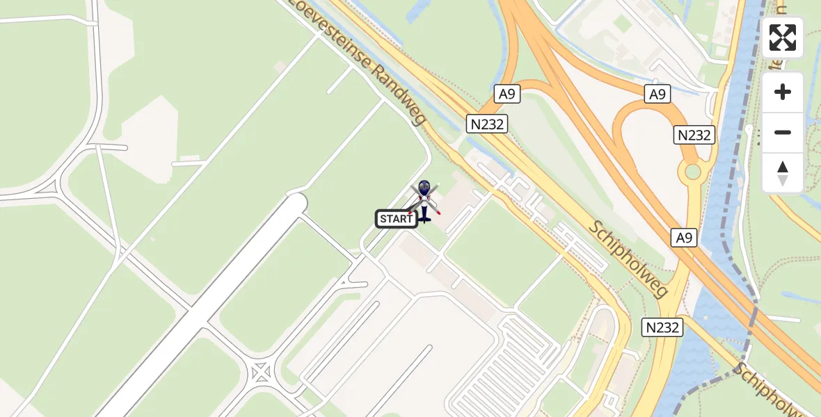 Vluchtroute Politiehelikopter Amsterdam Vliegveld Schiphol - Amsterdam Vliegveld Schiphol, 15 oktober 2026, 11:44