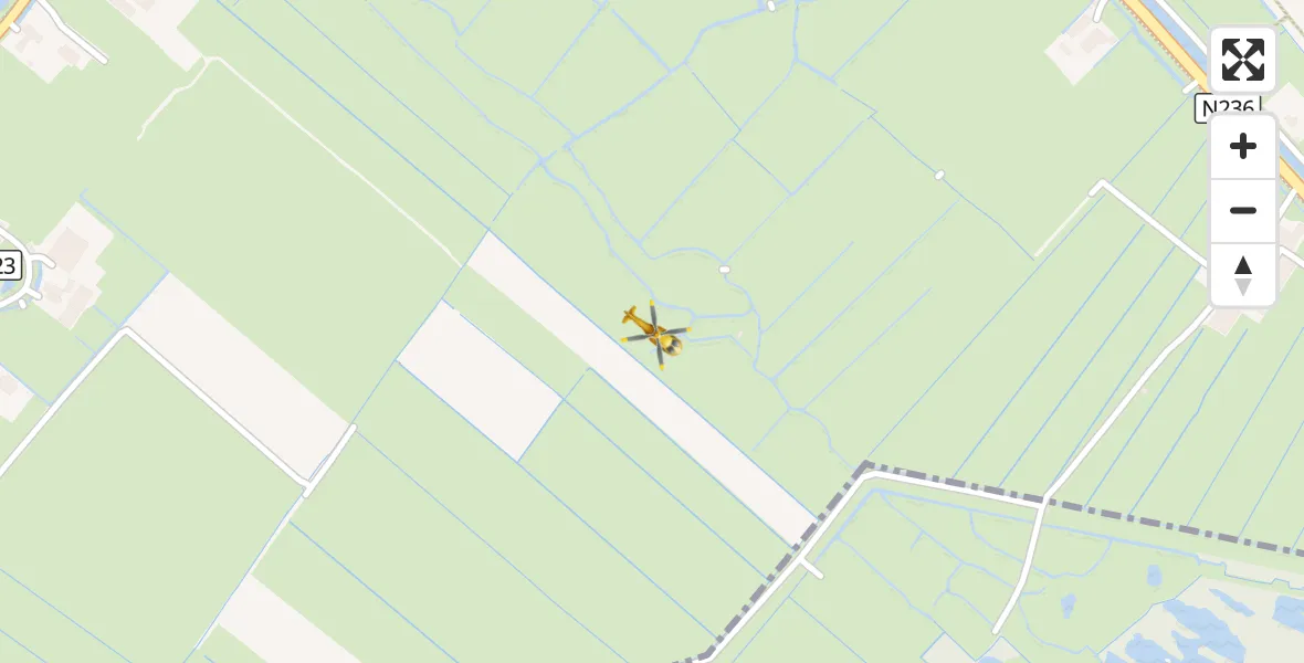 Vluchtroute Traumahelikopter Weesp - Weesp, 16 oktober 2026, 00:01