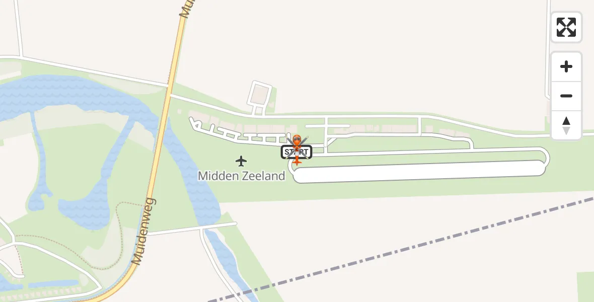 Vluchtroute Kustwachthelikopter Vliegveld Midden-Zeeland - Vliegveld Midden-Zeeland, 19 oktober 2026, 07:47