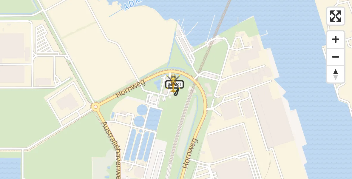 Vluchtroute Traumahelikopter Amsterdam Heliport - Amsterdam Heliport, 20 oktober 2026, 04:23