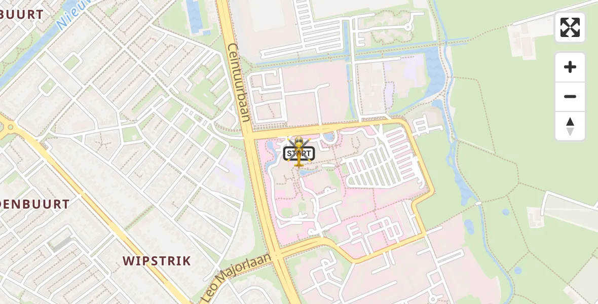Vluchtroute Traumahelikopter Isala Hospital Zwolle Heliport - Isala Hospital Zwolle Heliport, 22 oktober 2026, 12:22