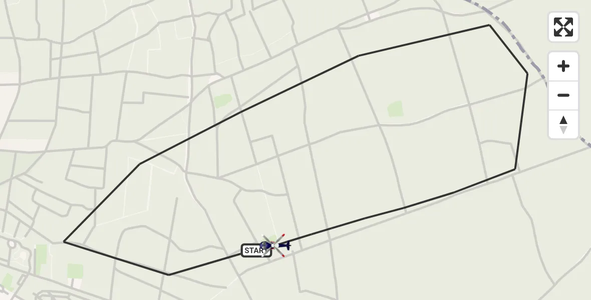 Vluchtroute Politiehelikopter Putten - Putten, 22 oktober 2026, 14:39