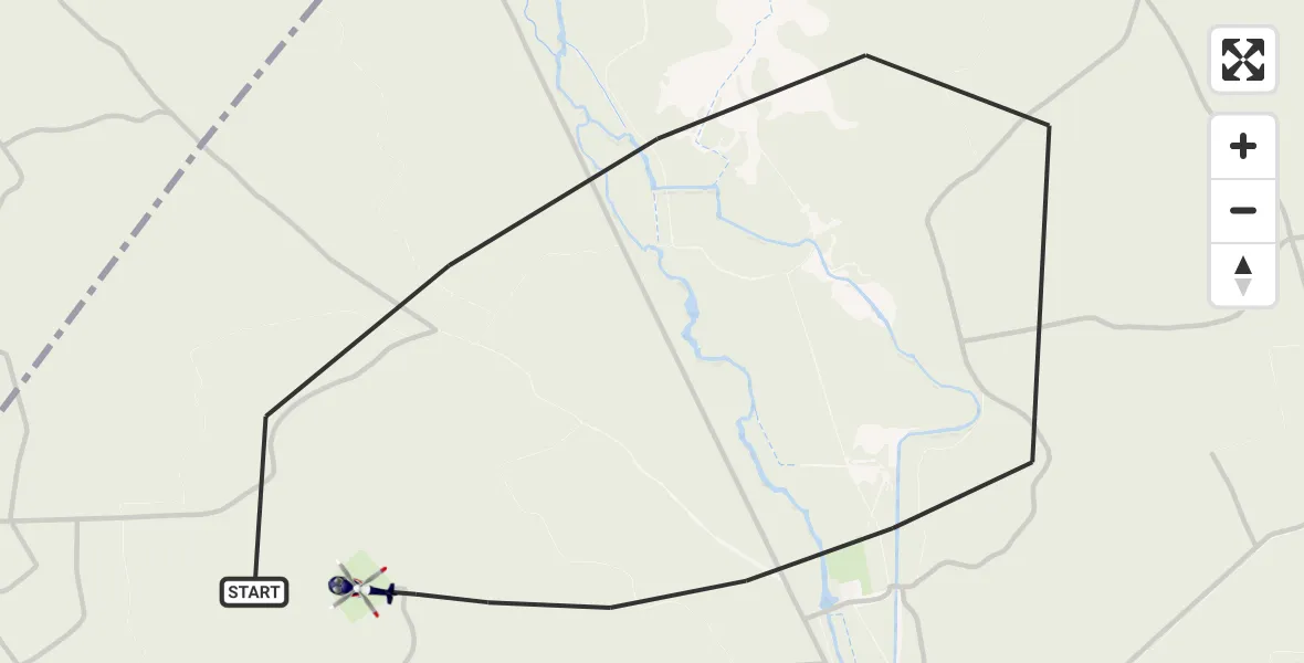 Vluchtroute Politiehelikopter Ermelo - Ermelo, 22 oktober 2026, 15:20