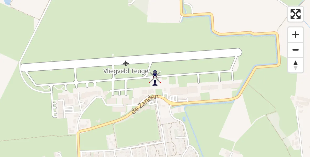 Vluchtroute Politiehelikopter Vliegveld Teuge - Vliegveld Teuge, 22 oktober 2026, 15:50