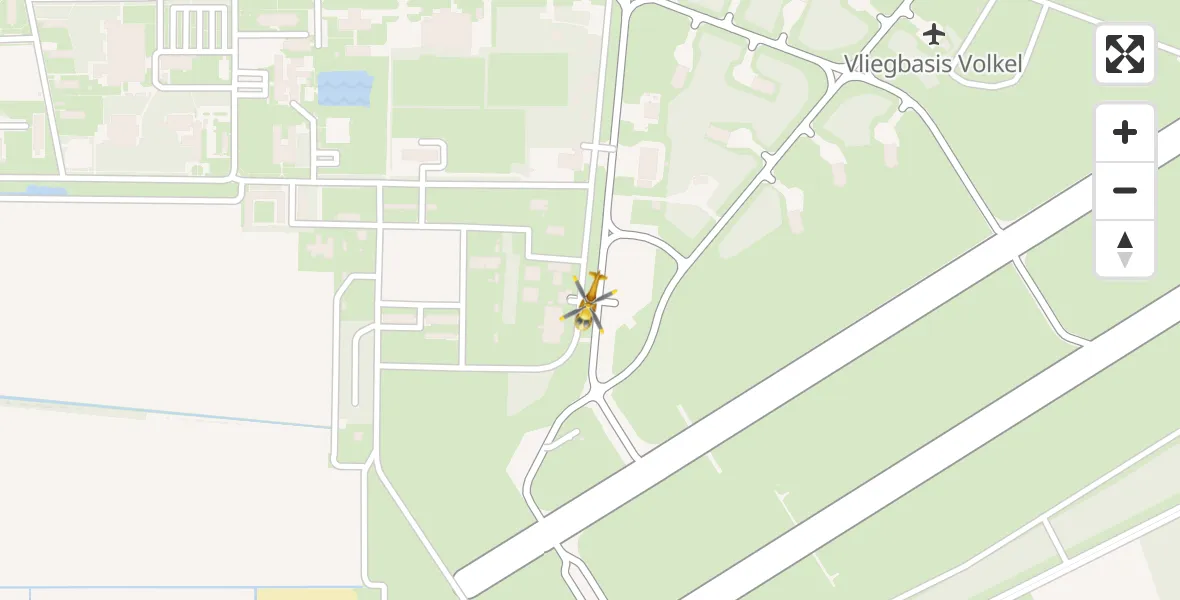 Vluchtroute Traumahelikopter Vliegbasis Volkel - Vliegbasis Volkel, 24 oktober 2026, 09:56
