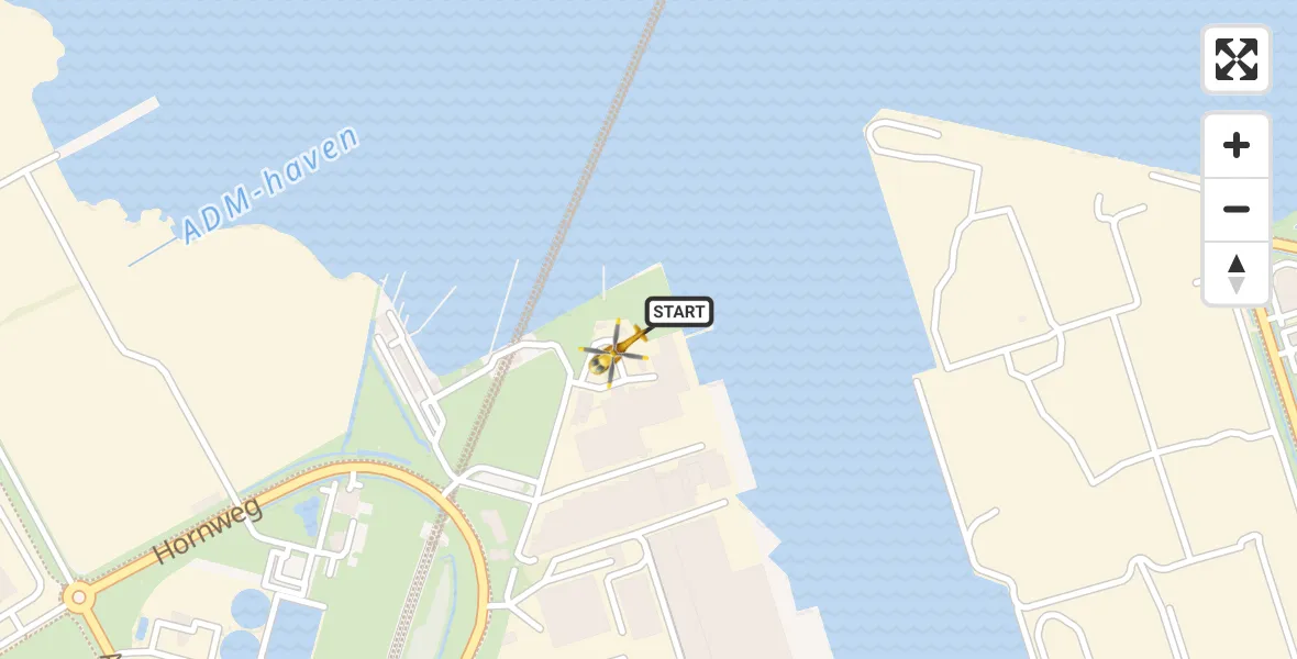 Vluchtroute Traumahelikopter Amsterdam - Amsterdam Heliport, 26 oktober 2026, 07:44