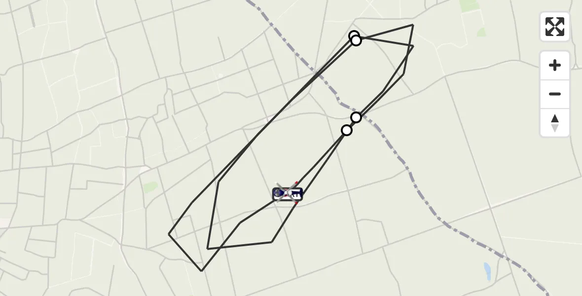 Vluchtroute Politiehelikopter Putten - Putten, 26 oktober 2026, 15:54