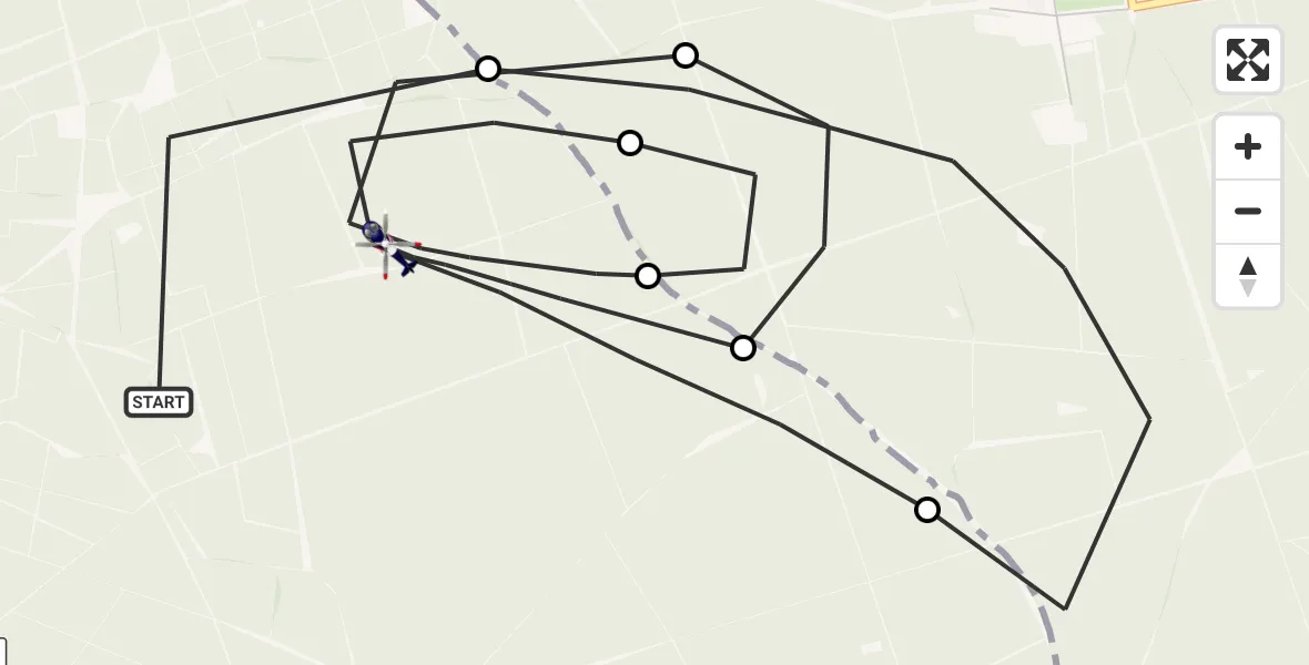 Vluchtroute Politiehelikopter Putten - Putten, 28 oktober 2026, 15:21
