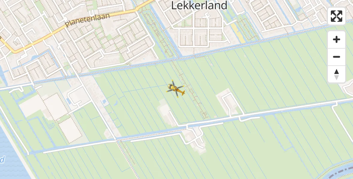 Vluchtroute Traumahelikopter Nieuw-Lekkerland - Nieuw-Lekkerland, 28 oktober 2026, 16:07