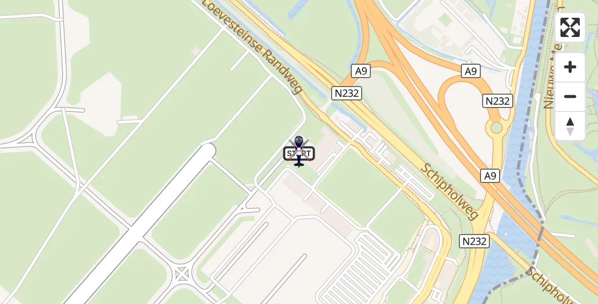 Vluchtroute Politiehelikopter Amsterdam Vliegveld Schiphol - Amsterdam Vliegveld Schiphol, 28 oktober 2026, 16:33
