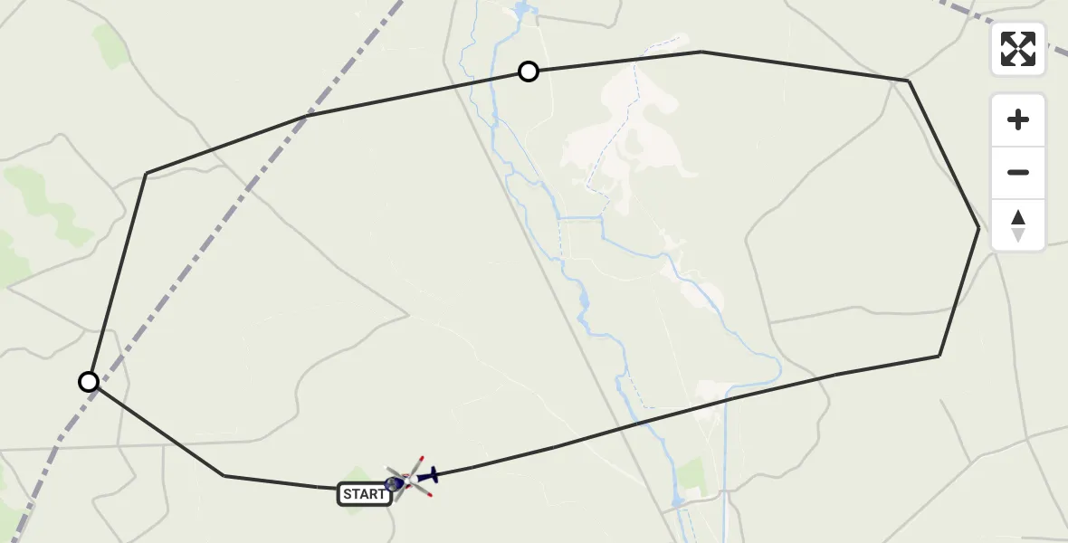 Vluchtroute Politiehelikopter Ermelo - Ermelo, 28 oktober 2026, 18:39